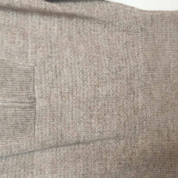 NWT JUSTFAB Women's Taupe/Tan Quarter Zip Sweater Midi Maxi Dress Size S - Picture 5 of 14